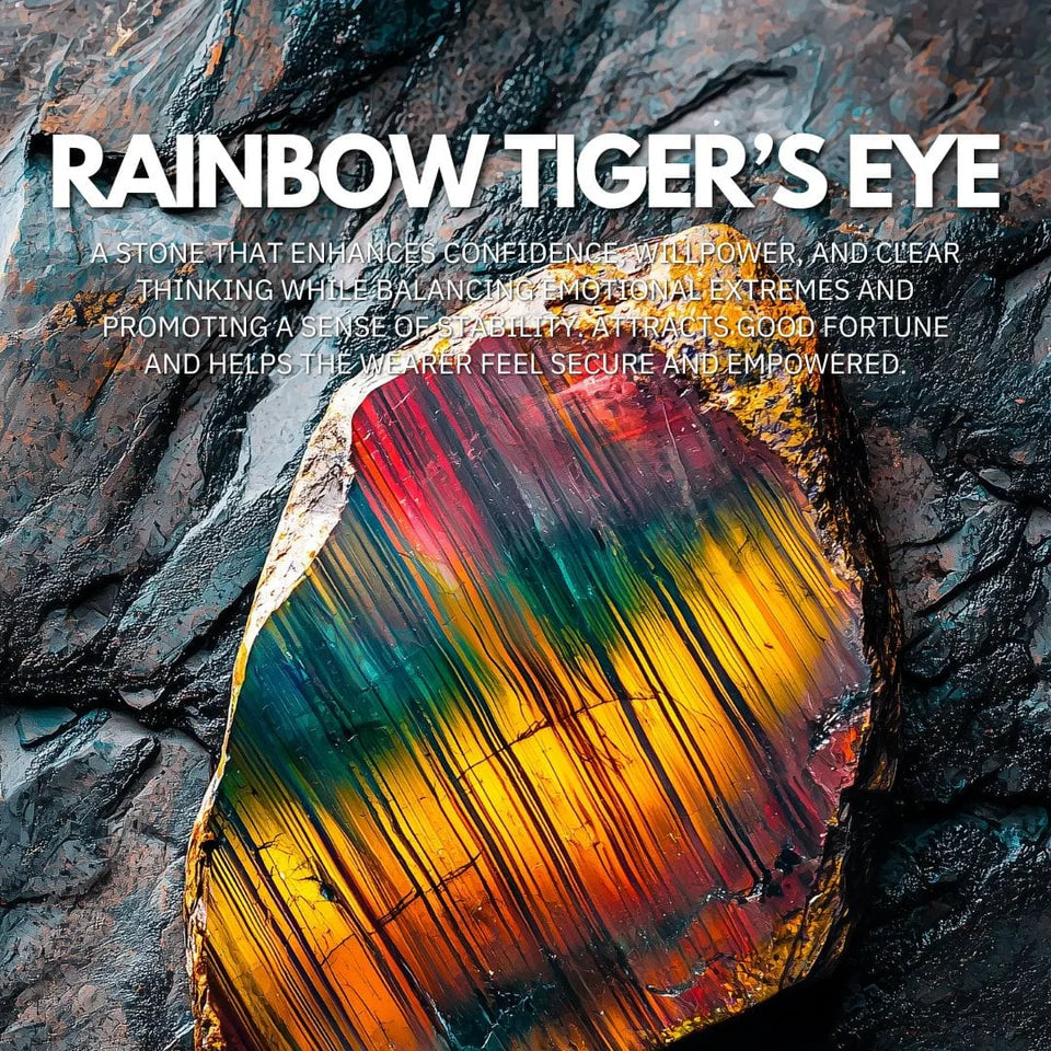 Rainbow Tiger's Eye Bracelet - Protection, Luck, Confidence