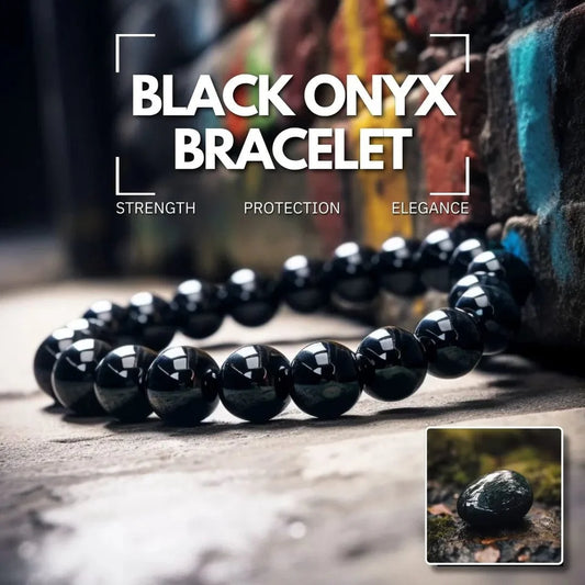 Black Onyx Bracelet - Strength, Protection, Elegance