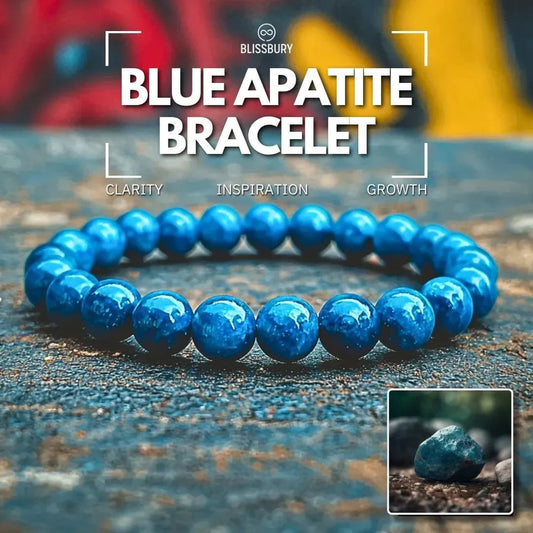 Blue Apatite Bracelet - Clarity, Inspiration, Growth