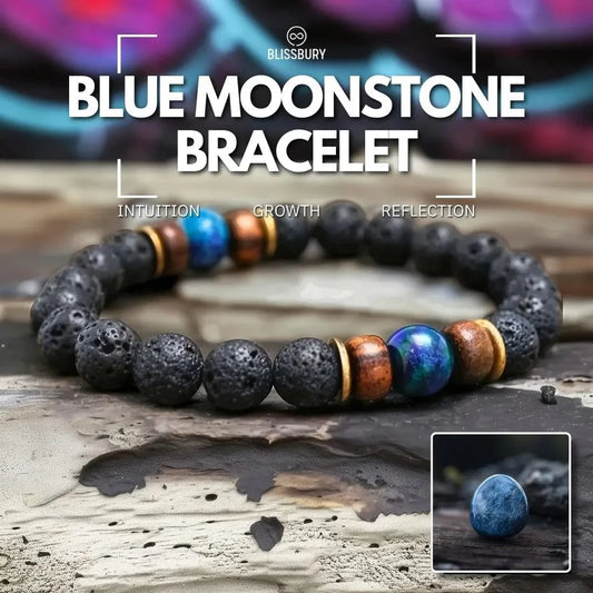 Blue Moonstone Bracelet - Intuition, Growth, Reflection