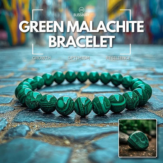 Green Malachite Bracelet - Growth, Optimism, Resilience