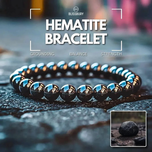 Hematite Bracelet - Grounding, Balance, Strength