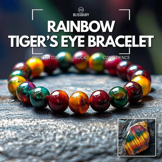 Rainbow Tiger's Eye Bracelet - Protection, Luck, Confidence